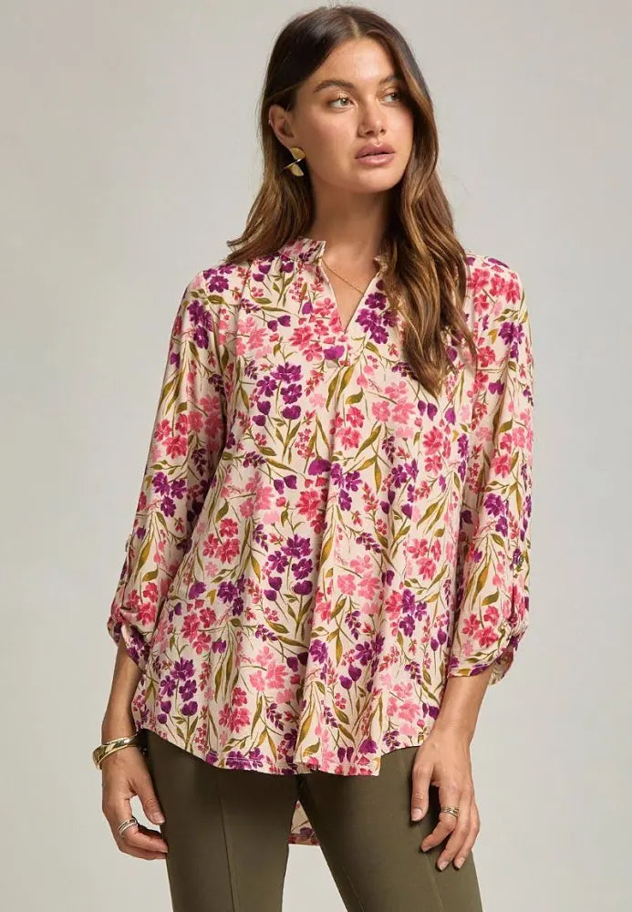 Lizzy in Taupe Floral