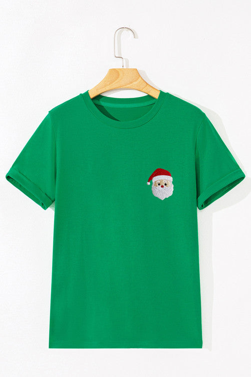 Embroidered Santa Tee