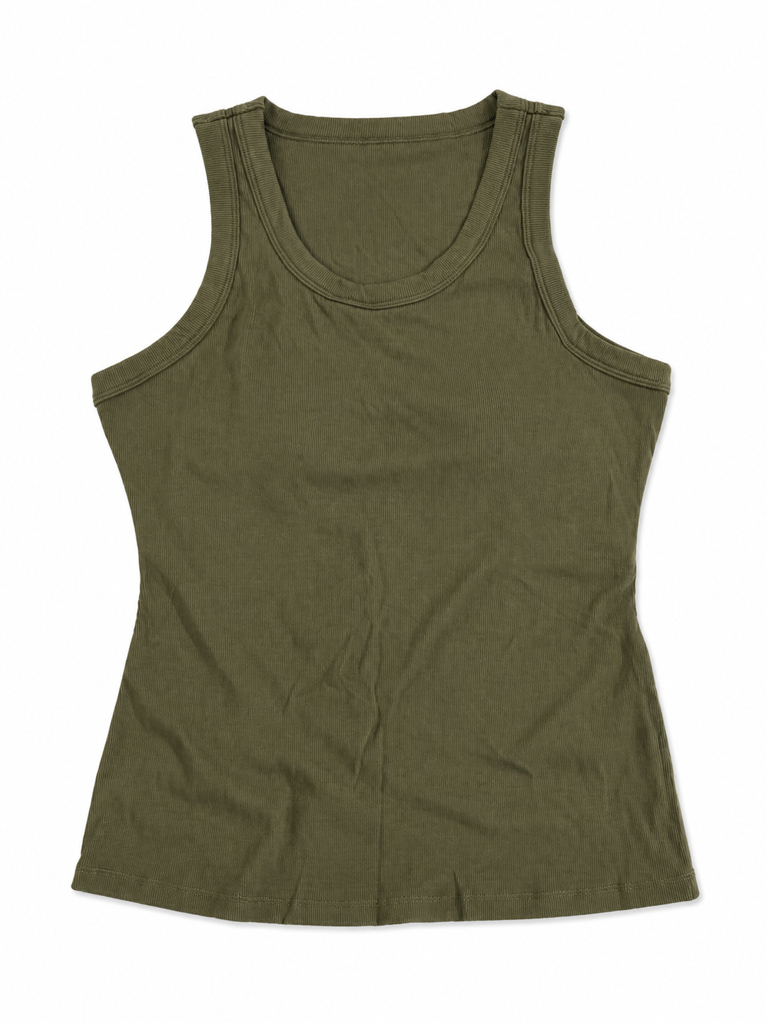 Built in Bra Tank in Olive