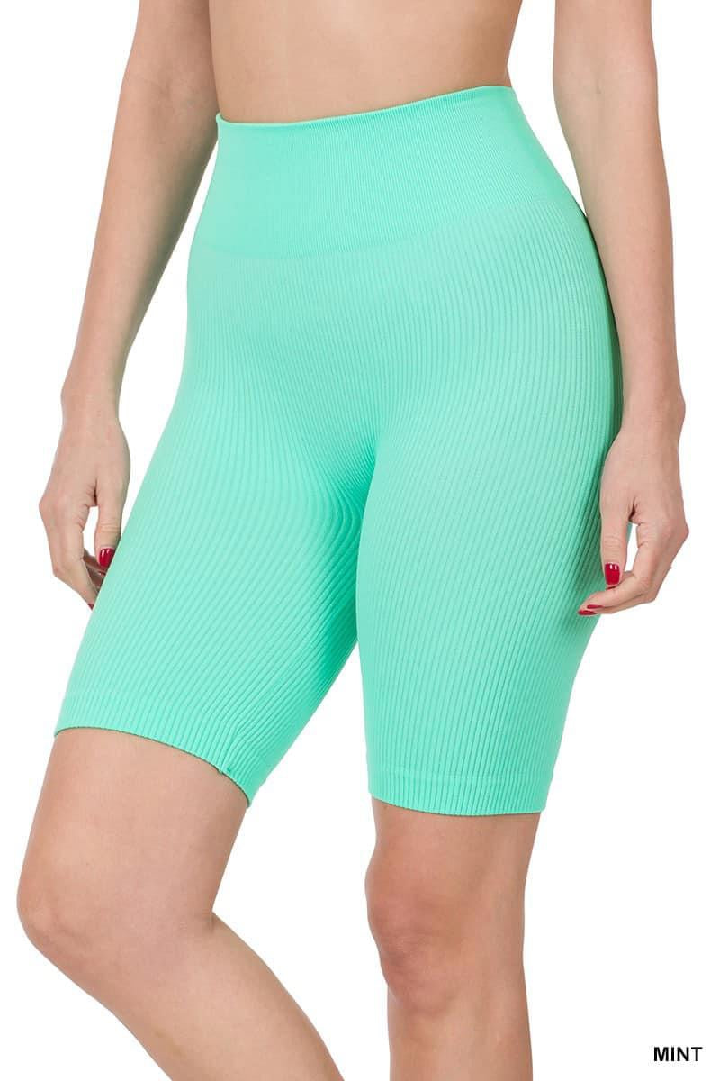 Ribbed Bike Shorts - Multiple Color Options