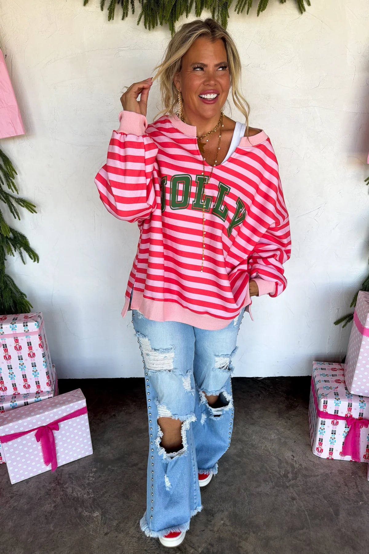 Jolly & Merry Oversized Pullover - 2 Options