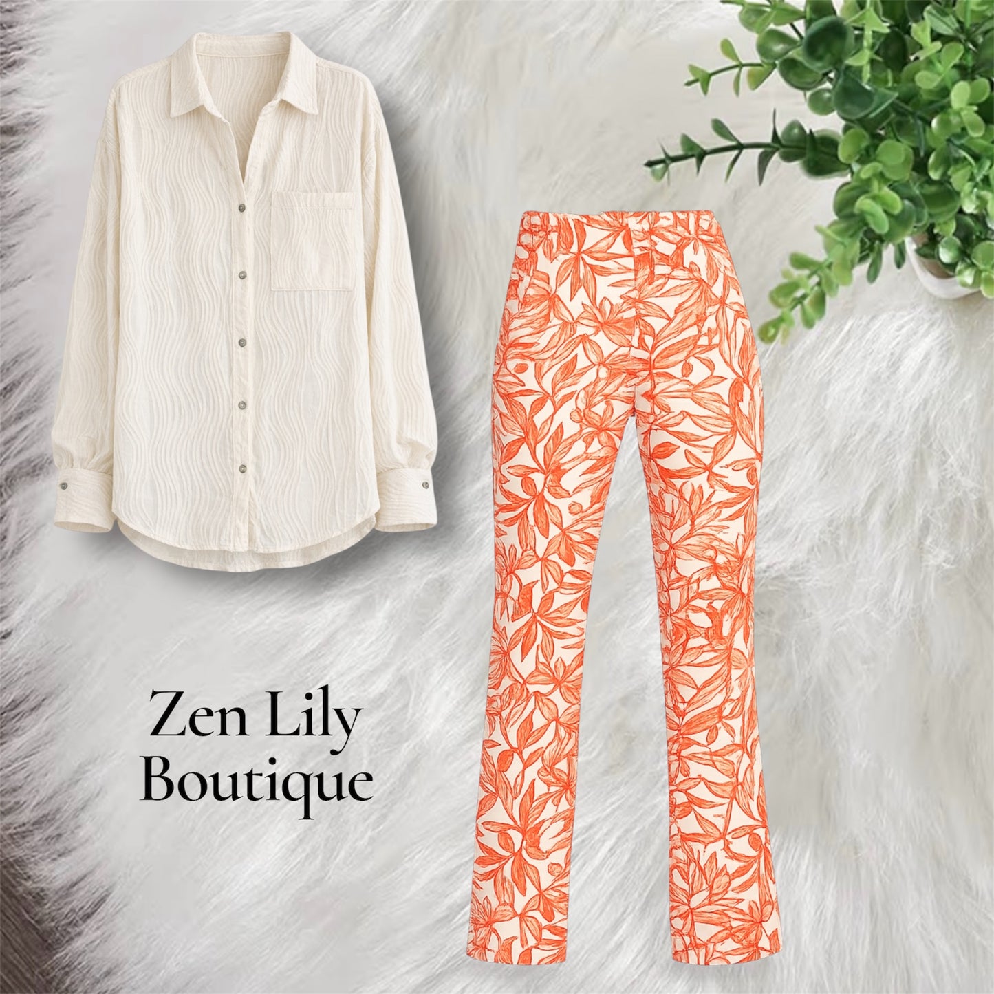 Button Up Top in Cream