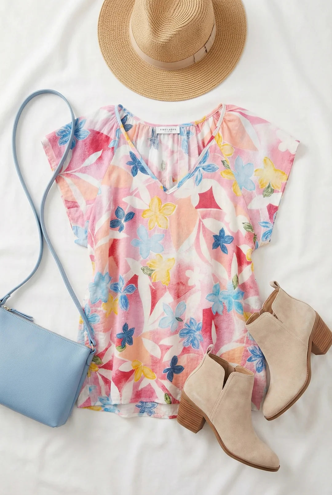 Floral V-Neck Top