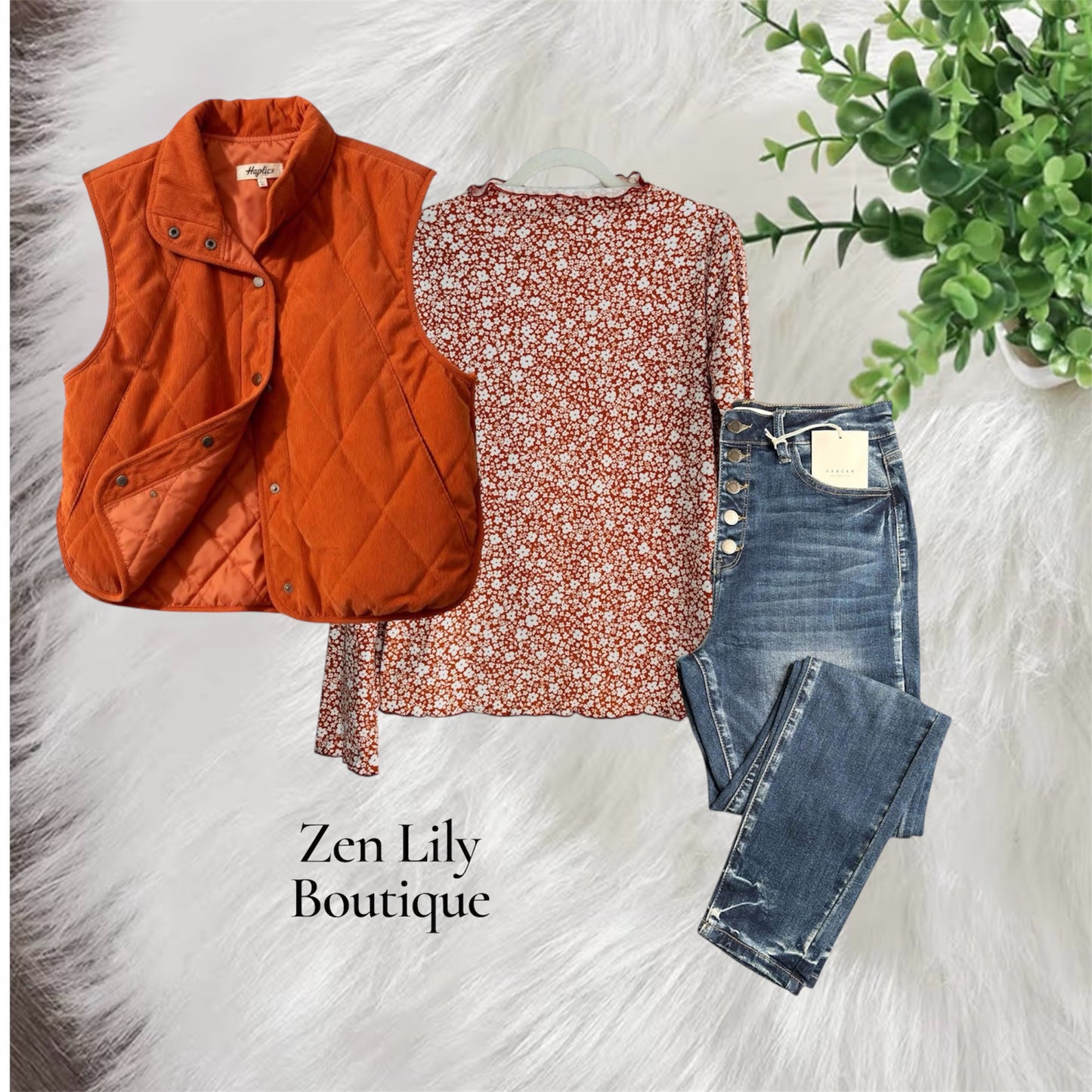 Corduroy Puffer Vest