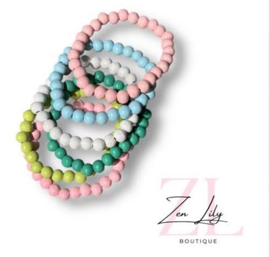 Spring Wood Bracelet Set