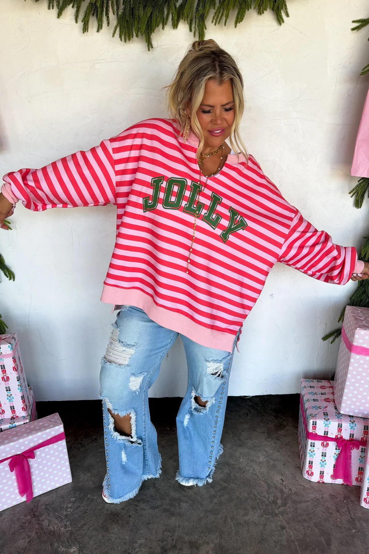 Jolly & Merry Oversized Pullover - 2 Options