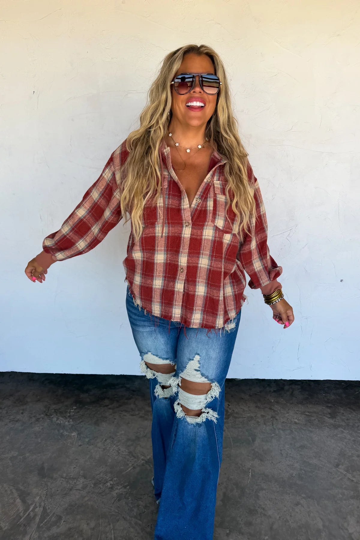 Mountain Morning Plaid Shacket - 2 Color Options