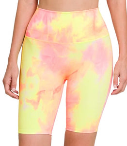 Zenana Tie Dye Bike Shorts