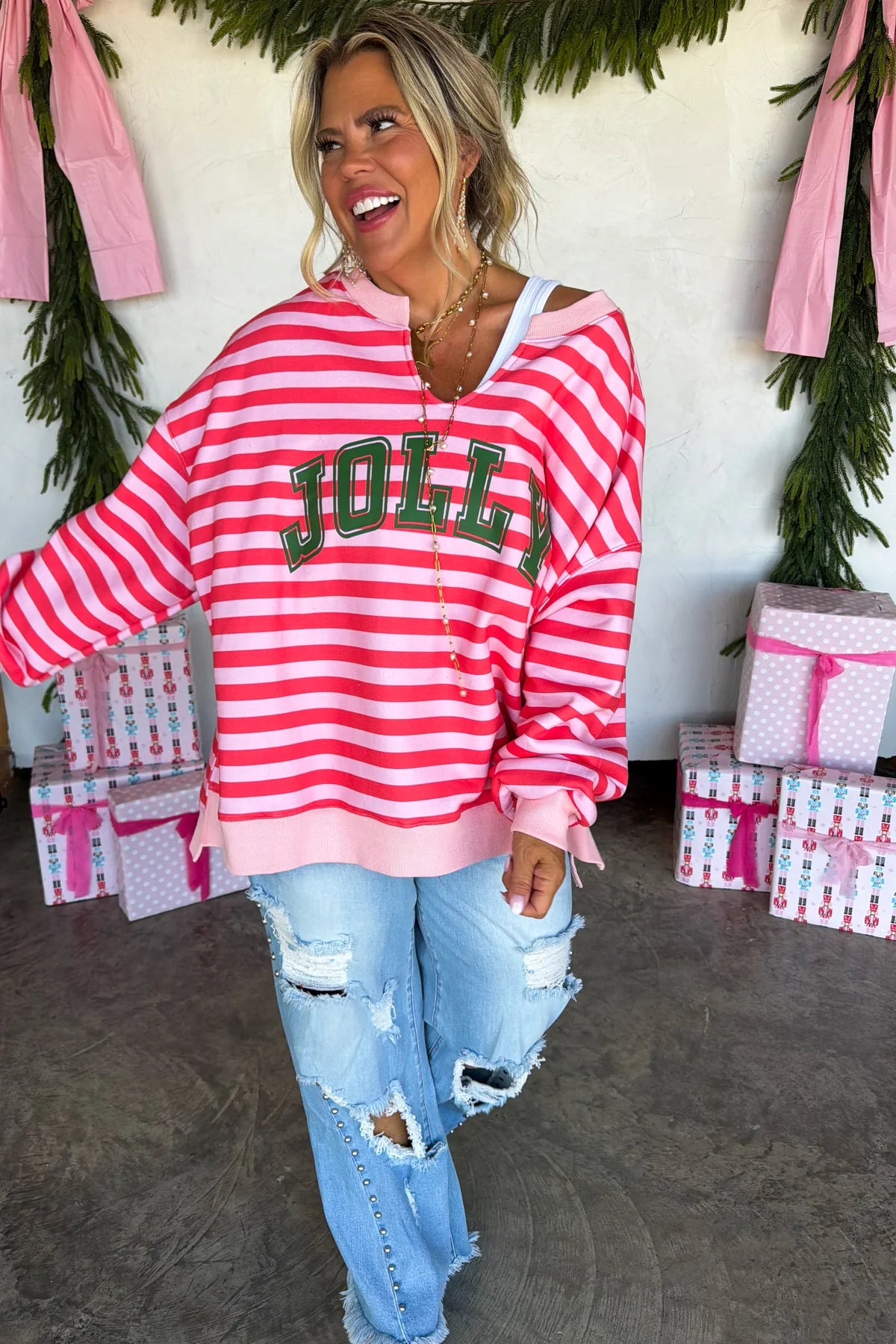 Jolly & Merry Oversized Pullover - 2 Options