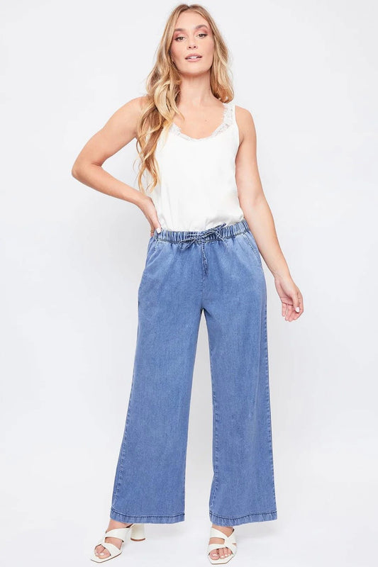 Wide Leg Drawstring Pants