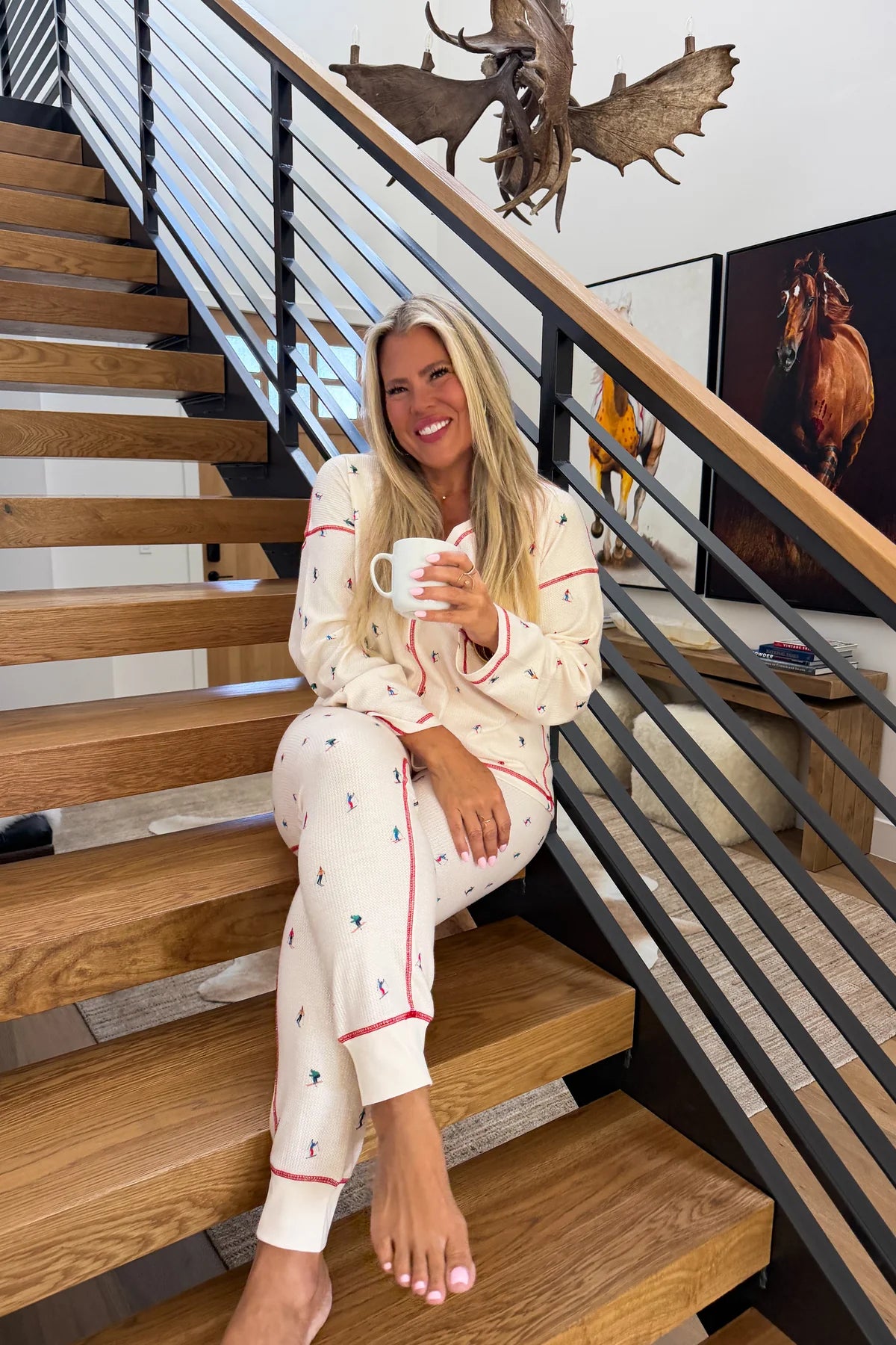 Snow Day Waffle PJ Set