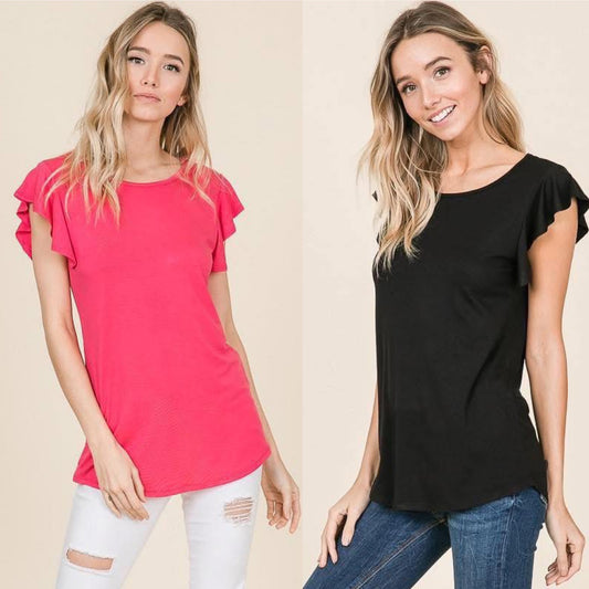 Flutter Sleeve Top
