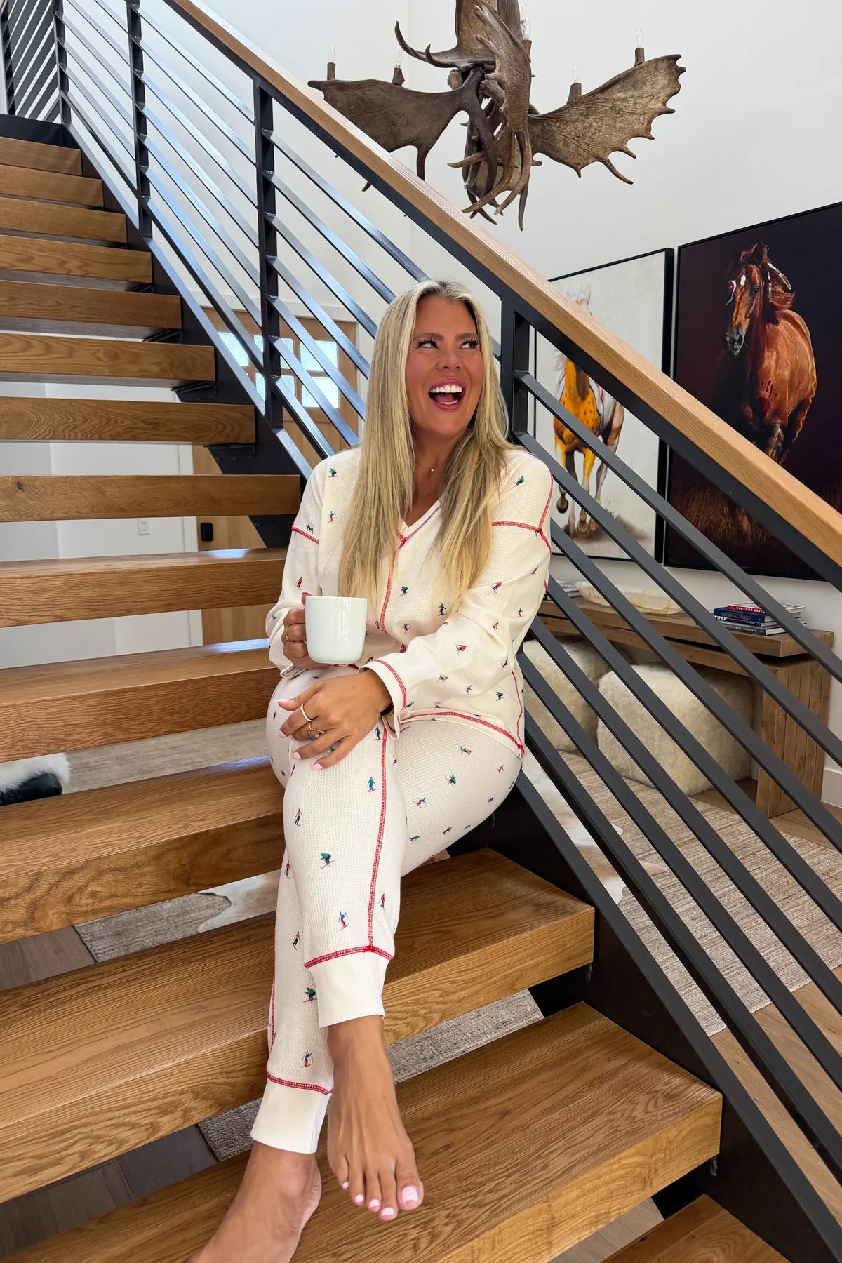 Snow Day Waffle PJ Set