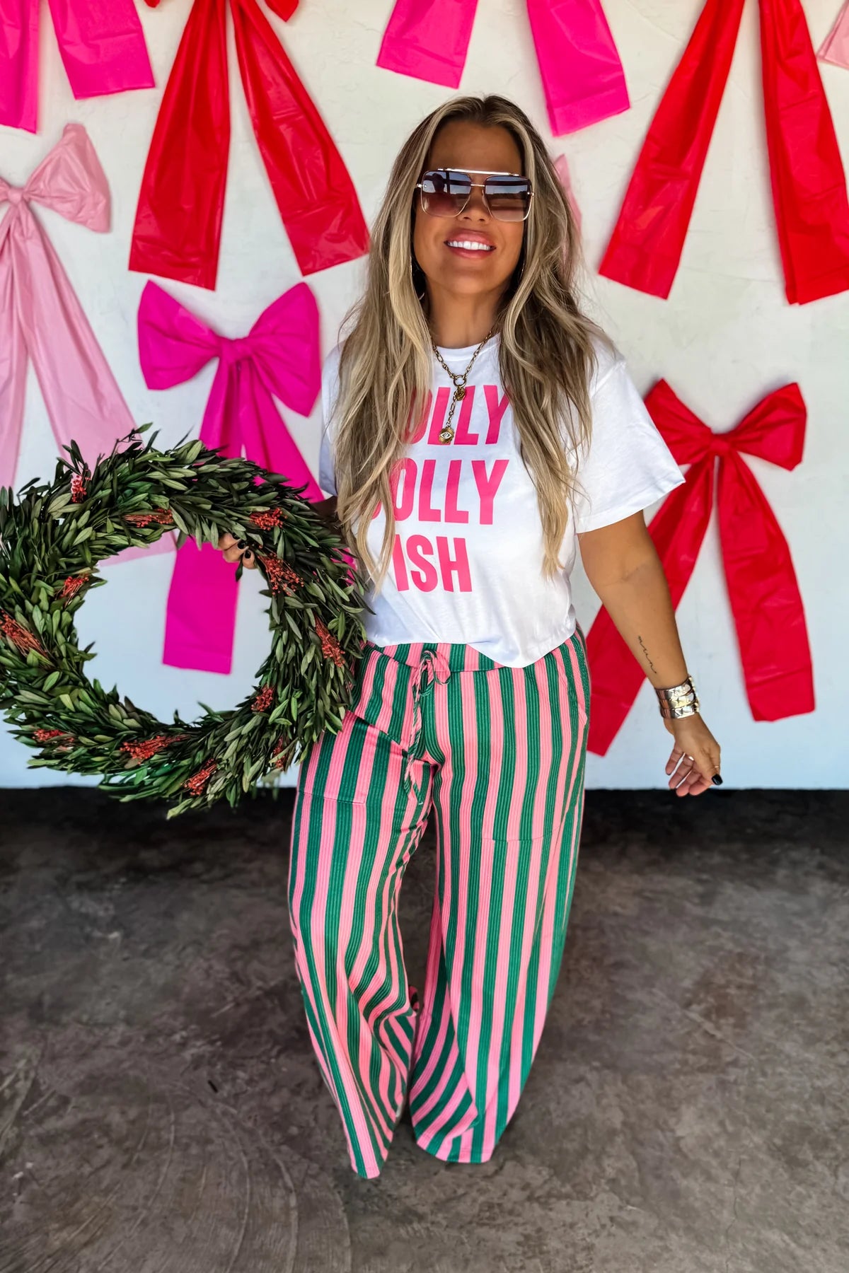*Preorder-Christmas Haddie Wide Leg Pants - Multiple Options