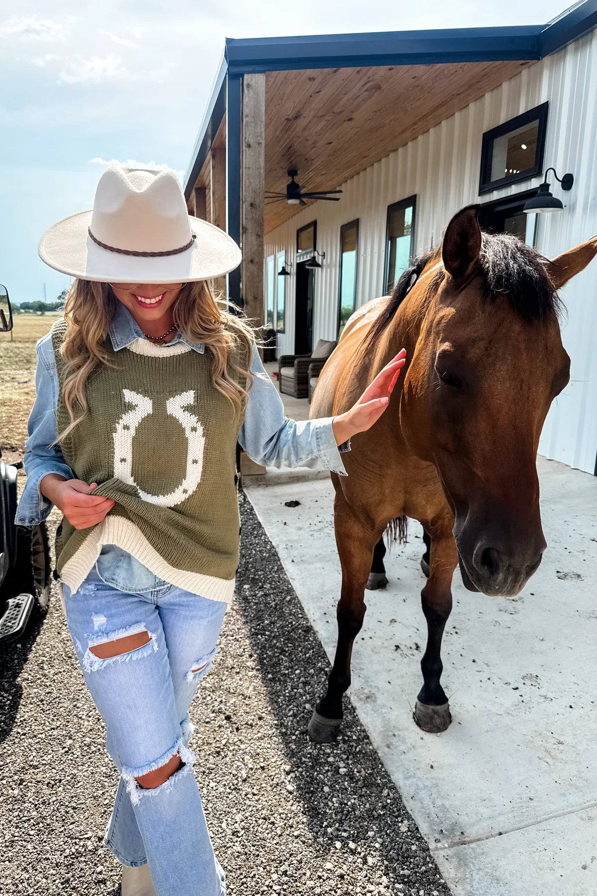 *Preorder-High Class Country Sweater Vest - 3 Color Options