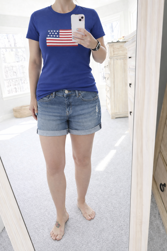 Embroidered Flag Tee