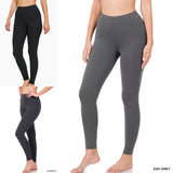 Elastic Waistband Leggings - 3 color options