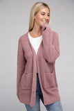 Low Gauge Waffle Open Cardigan Sweater - 6 Color Options