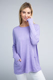 Viscose Front Pockets Sweater - 6 Color Options