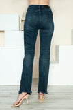 Judy Blue Button Fly Hem Destroy Straight Jeans