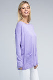 Viscose Front Pockets Sweater - 6 Color Options