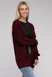 Low Gauge Waffle Open Cardigan Sweater - 6 Color Options