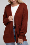 Low Gauge Waffle Open Cardigan Sweater - 6 Color Options