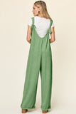 Textured Sleeveless Wide Leg Jumpsuit - Multiple Color Options