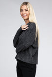 Brushed Melange Hacci Collared Sweater - 5 Color Options