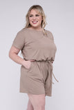 Brushed Romper with Pockets - multiple color options