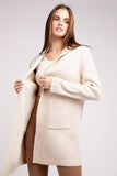 Hooded Open Front Sweater Cardigan - Multiple Colors Available