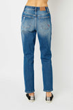 Judy Blue Queen Distressed Boyfriend Fit Jeans