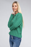 Brushed Melange Hacci Collared Sweater - 5 Color Options