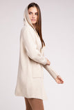 Hooded Open Front Sweater Cardigan - Multiple Colors Available