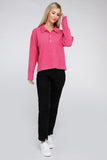 Brushed Melange Hacci Collared Sweater - 5 Color Options