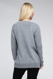 Melange Open Front Sweater Cardigan - Multiple color options