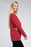 Melange Open Front Sweater Cardigan - Multiple color options