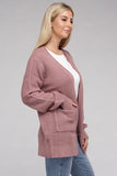 Low Gauge Waffle Open Cardigan Sweater - 6 Color Options