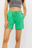 Blumin Apparel Too Good Ribbed Shorts in Green