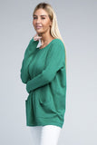 Viscose Front Pockets Sweater - 6 Color Options