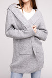 Hooded Open Front Sweater Cardigan - Multiple Colors Available