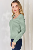 Ribbed Long Sleeve Top - Multiple Colors Available