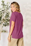 Round Neck Short Sleeve Tee