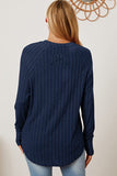 Ribbed Thumbhole Sleeve Top- Multiple Colors Available