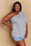 In My Groove One Shoulder Loose Top