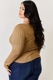 Ribbed Long Sleeve Top - Multiple Colors Available