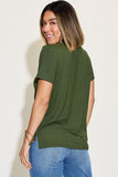 V-Neck High Low Tee