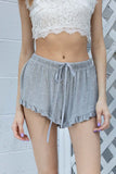 Light Weight Ruffle Trim Shorts - 3 Colors