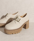 OASIS SOCIETY Sarah   Buckled Platform Loafers - 3 Colors