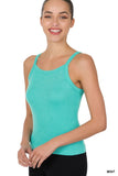 RIBBED SOFT RAYON CAMI - Multiple Colors